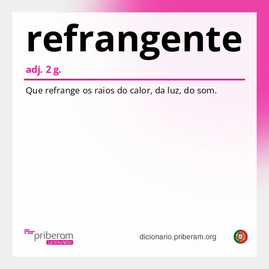 Significado de refrangente