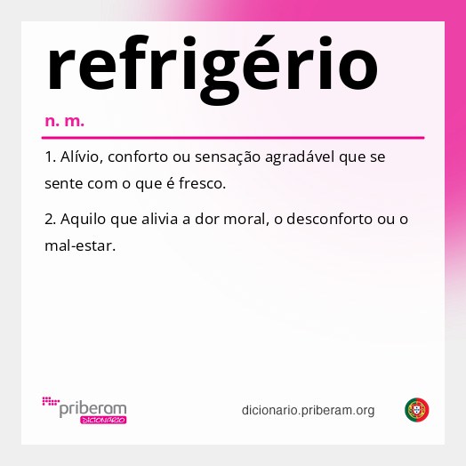 Significado de refrigério