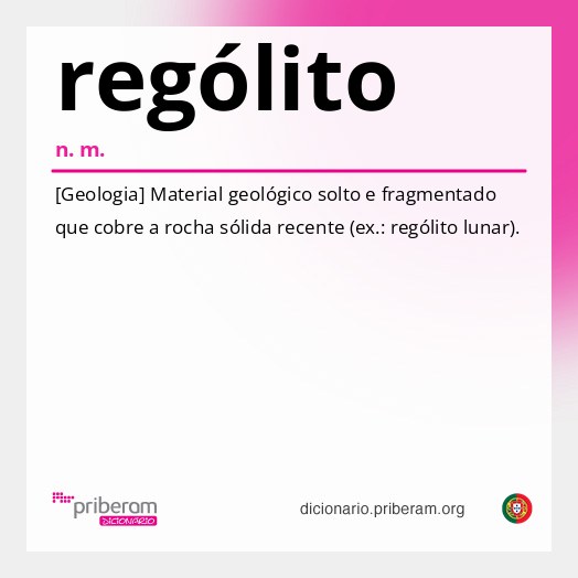 Significado de rególito