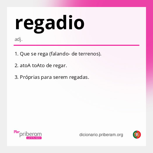 Significado de regadio