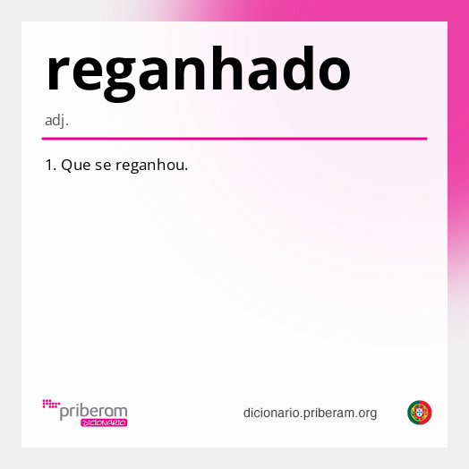 Significado de reganhado