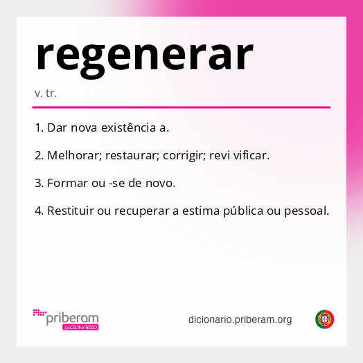 Significado de regenerar