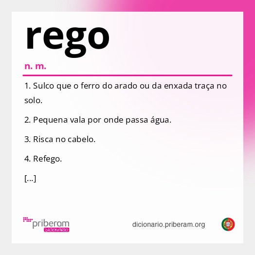 Significado de rego