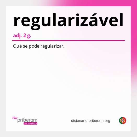 Significado de regularizável