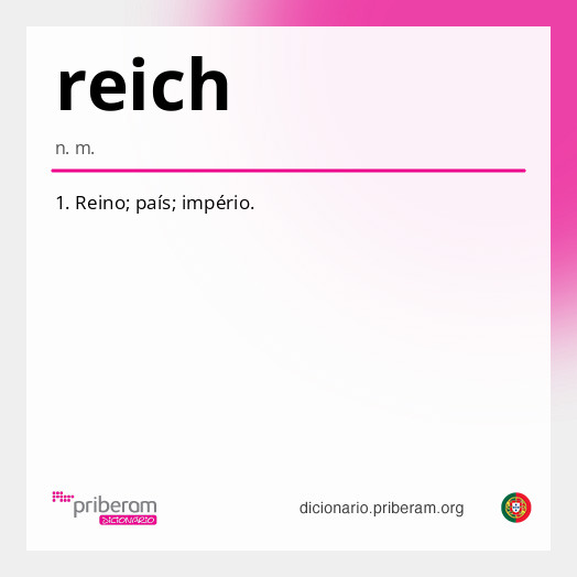 Significado de reich