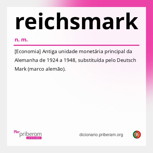 Significado de reichsmark