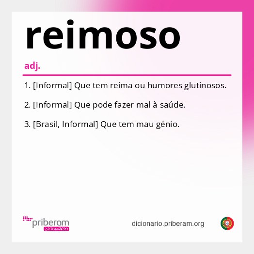 Significado de reimoso