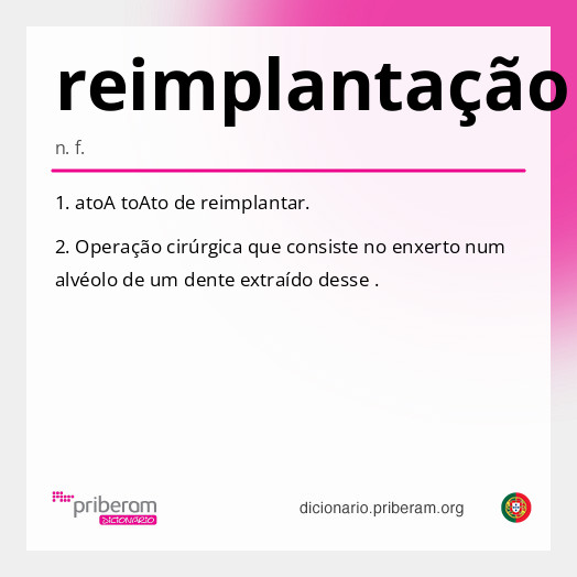 Significado de reimplantação