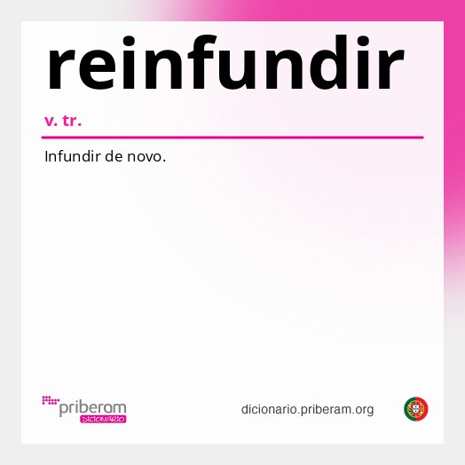 Significado de reinfundir