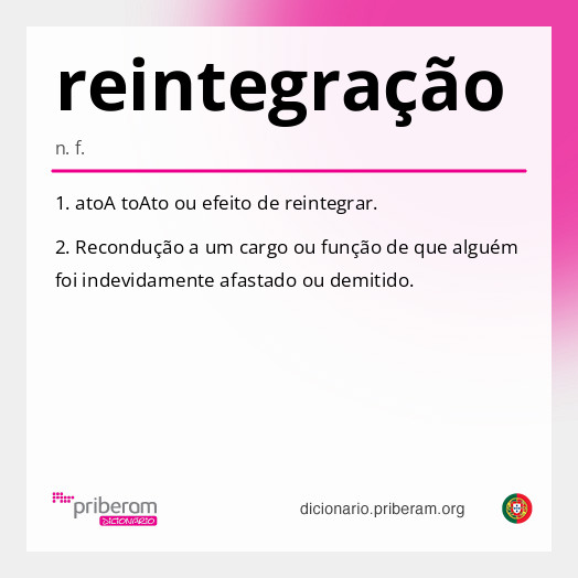 Significado de reintegração