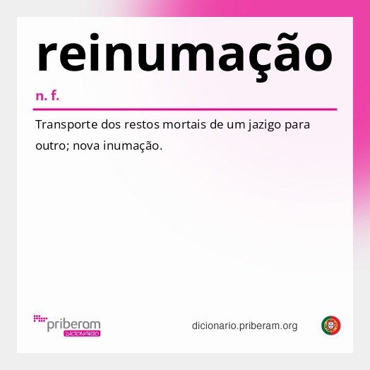 Significado de reinumação