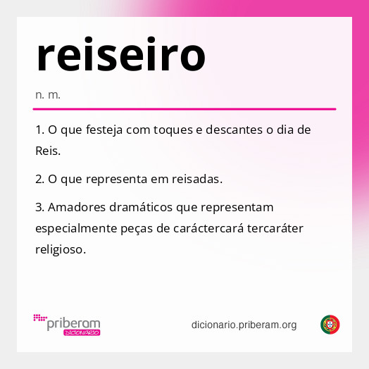 Significado de reiseiro
