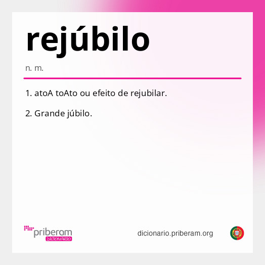 Significado de rejúbilo