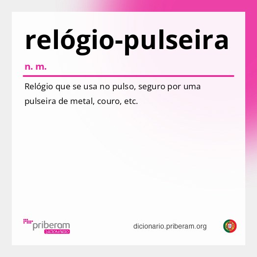 Significado de relógio-pulseira
