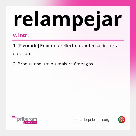 Significado de relampejar