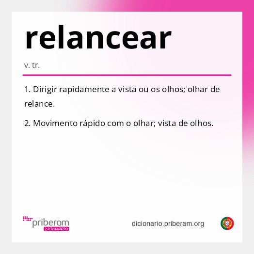Significado de relancear