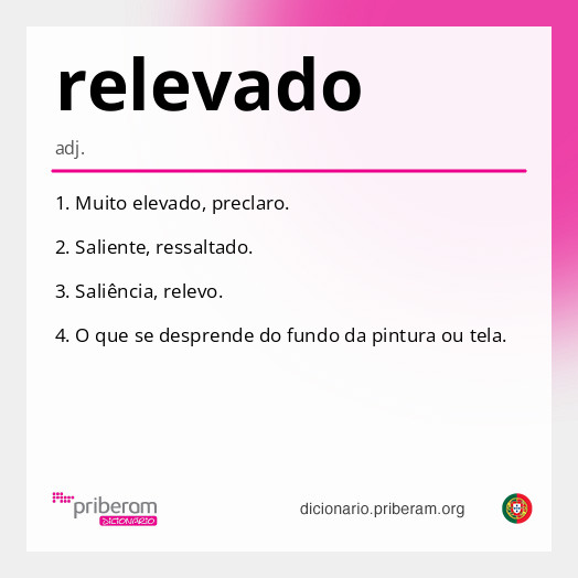 Significado de relevado