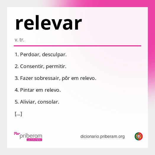 Significado de relevar