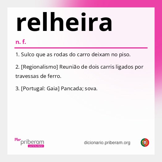 Significado de relheira