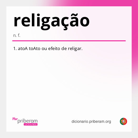 Significado de religação
