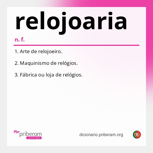 Significado de relojoaria