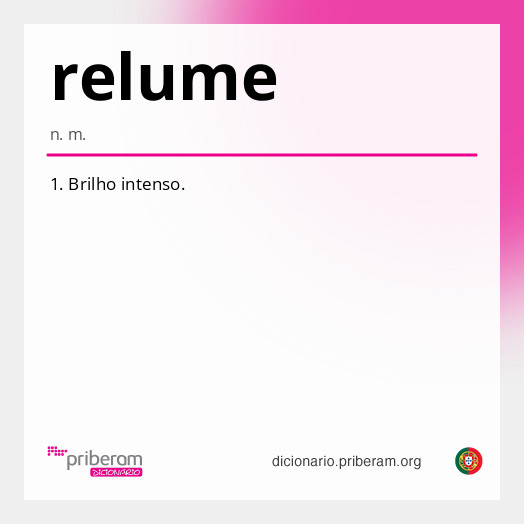 Significado de relume