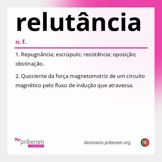 Significado de relutância