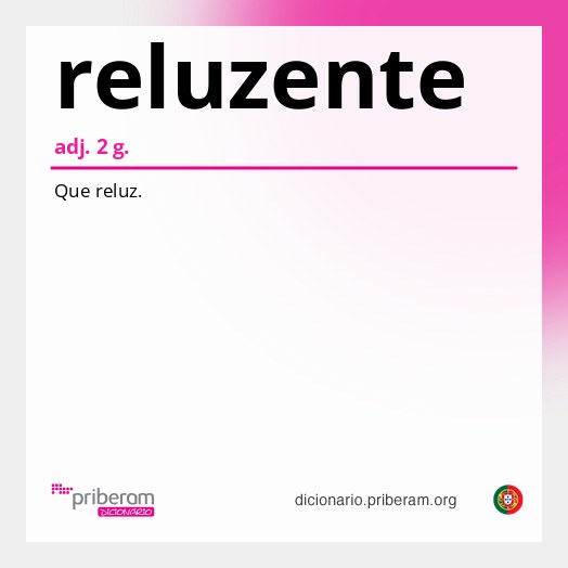 Significado de reluzente