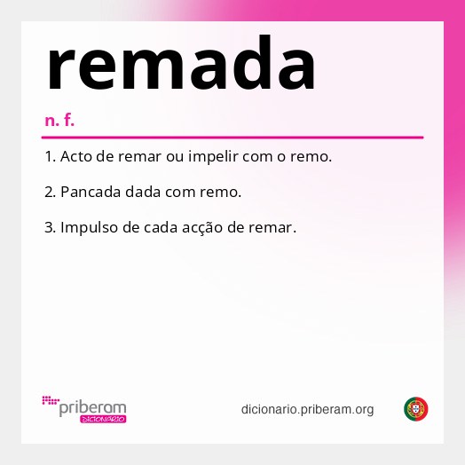 Significado de remada