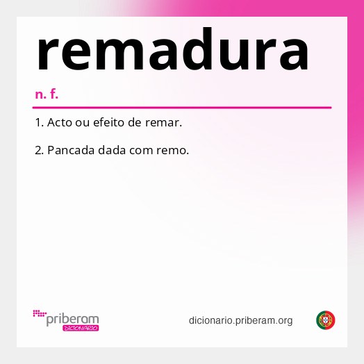 Significado de remadura