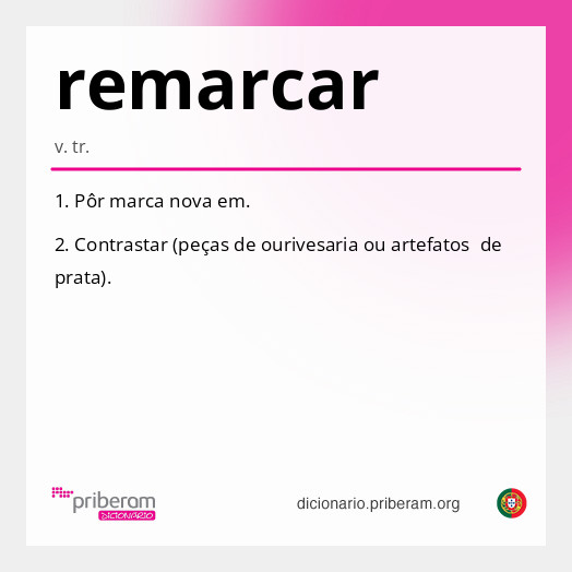 Significado de remarcar