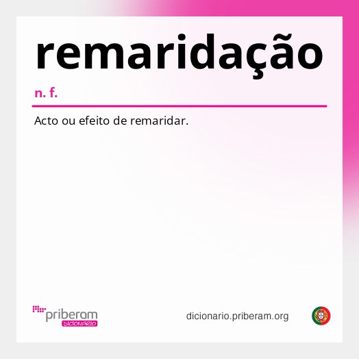 Significado de remaridação