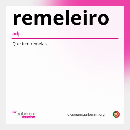 Significado de remeleiro
