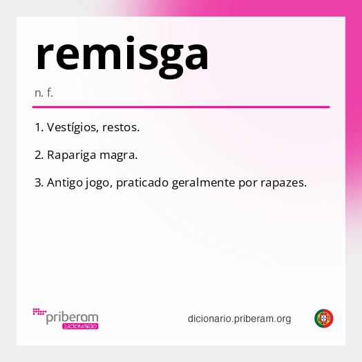Significado de remisga