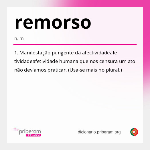 Significado de remorso