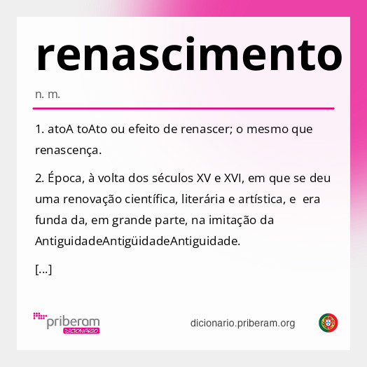 Significado de renascimento