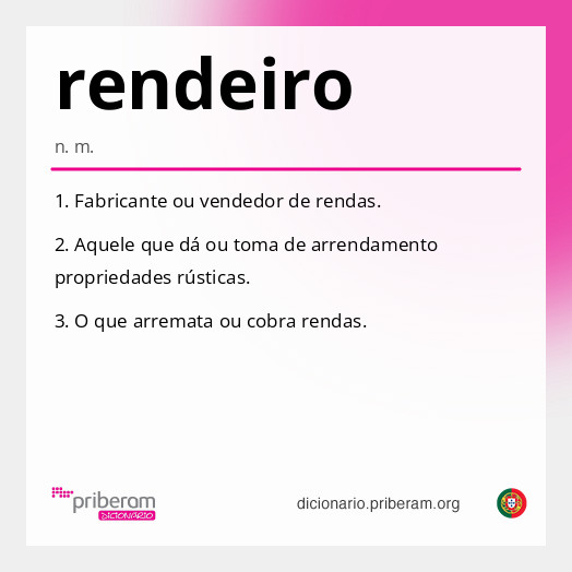 Significado de rendeiro
