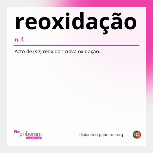 Significado de reoxidação