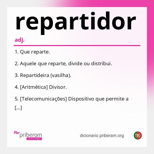 Significado de repartidor