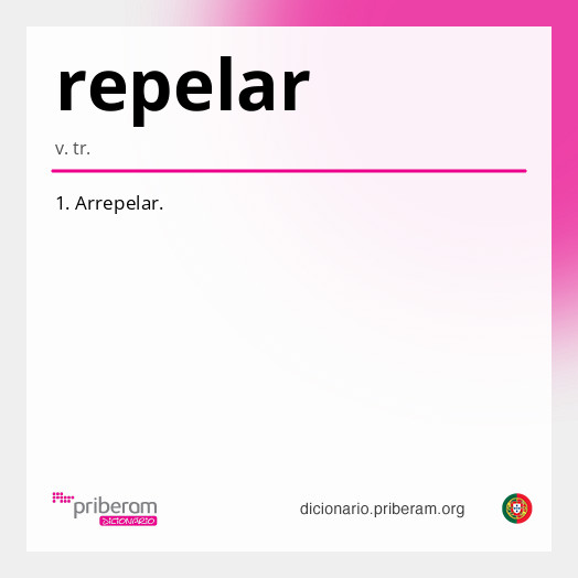 Significado de repelar