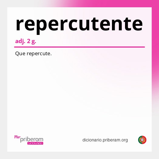 Significado de repercutente