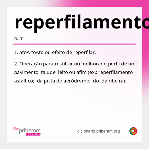 Significado de reperfilamento