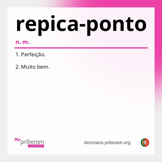 Significado de repica-ponto
