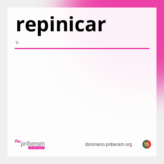 Significado de repinicar