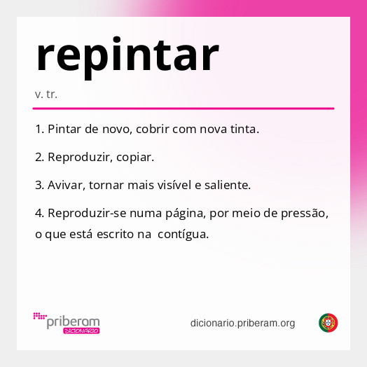 Significado de repintar