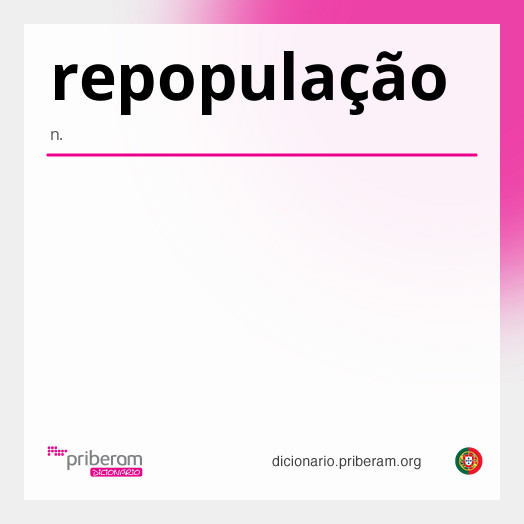 Significado de repopulação