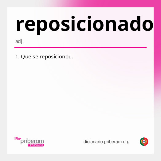 Significado de reposicionado