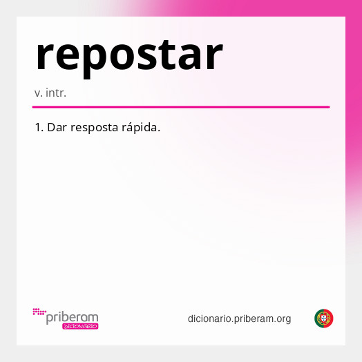 Significado de repostar