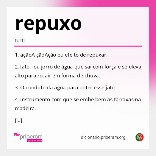 Significado de repuxo