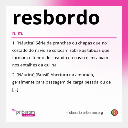 Significado de resbordo